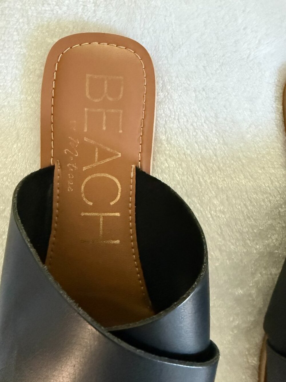 BEACH by Matisse Black Crossover Slide Sandals - Picture 3 of 7
